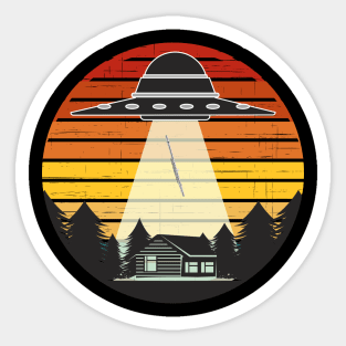 Flute Player Funny Flutist UFO Sticker